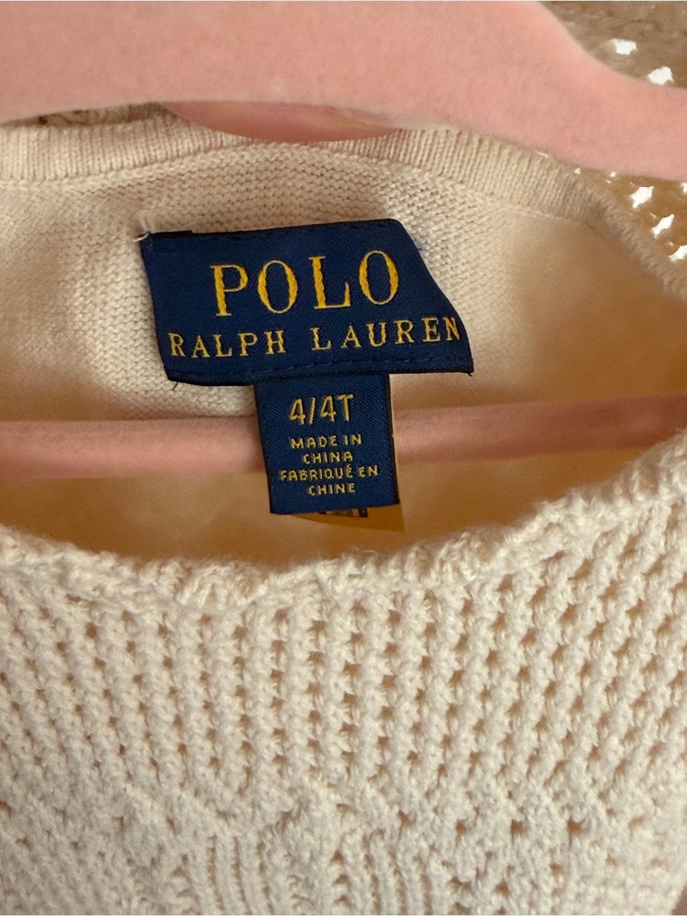 Polo Ralph Lauren Crochet Toddler Dress 4T - Picture 2 of 6